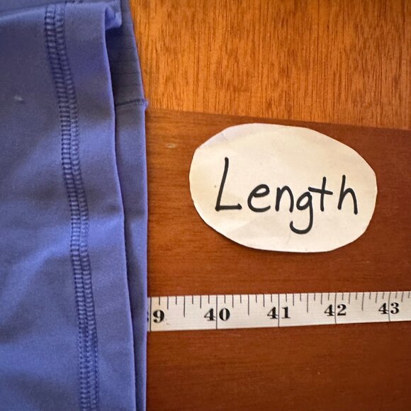 High-Waisted Flared Yoga Pants With Ribbed Waistband In Periwinkle Blue - Picture 8 of 9